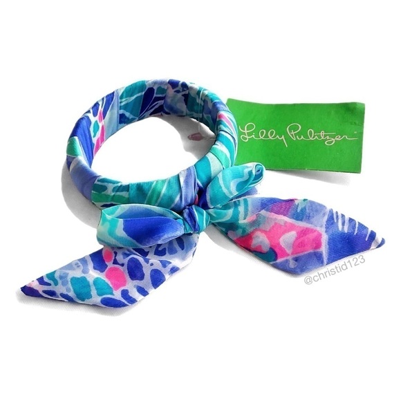 Lilly Pulitzer Fabric Wrapped Bangle - Picture 1 of 8